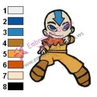 Aang Embroidery Design